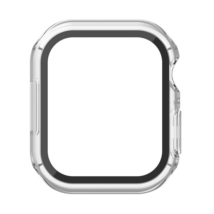 Belkin ScreenForce | TemperedCurve Antimicrobiële Screenprotector + bumper voor Apple Watch Series 9/8/7/SE - 44/45 mm - Transparant