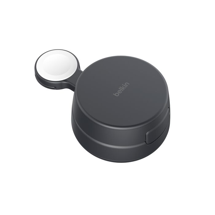 Belkin UltraCharge Pro | 2-in-1 verstelbare magnetische lader met Qi2 (25W) - Charcoal