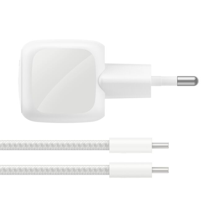 Belkin BoostCharge | USB-C-wandlader (30 W) + USB-C/USB-C-kabel - 2m - Zilver