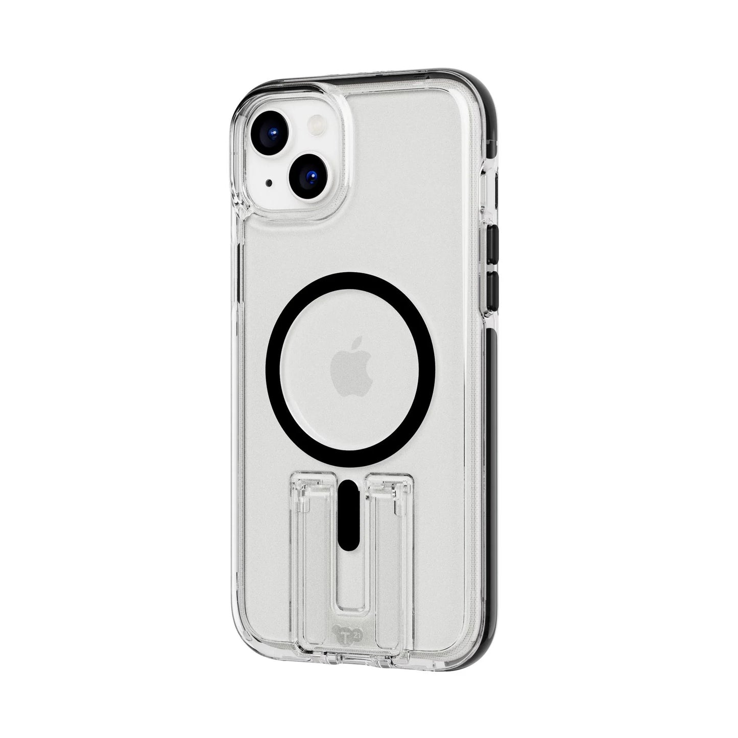 Tech21 Evo Crystal met MagSafe voor iPhone 15 Plus - Transparant/Zwart