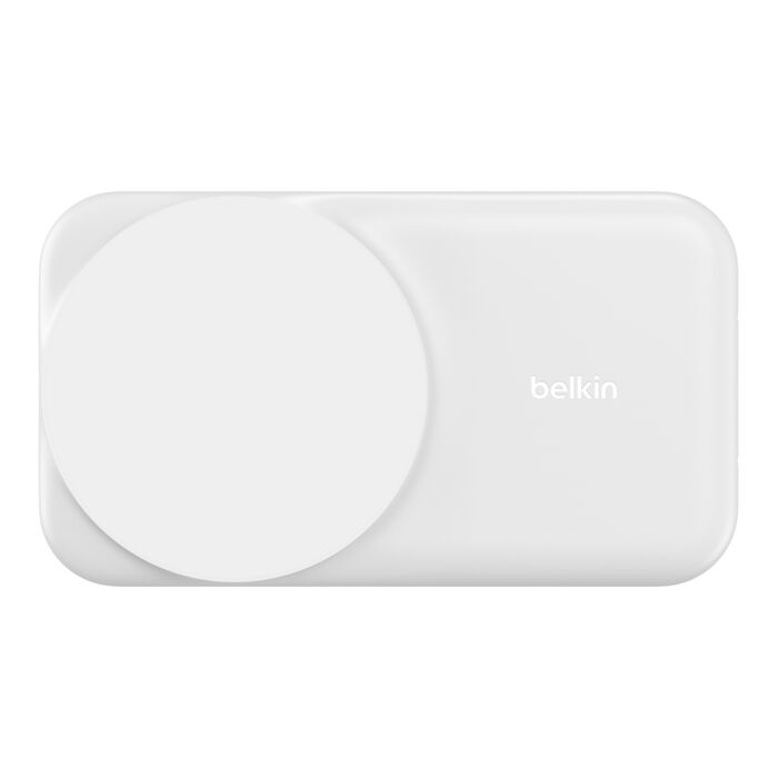 Belkin UltraCharge Pro | 2-in-1 uitklapbare magnetische lader met Qi2 (25W) - Wit