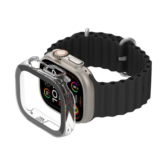 Belkin ScreenForce | TemperedCurve Antimicrobiële Screenprotector + bumper voor Apple Watch Ultra - Transparant