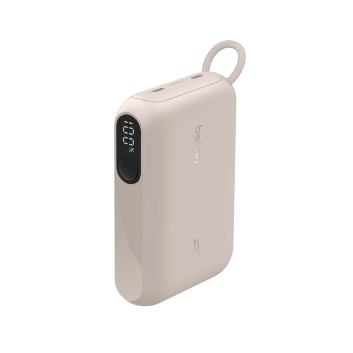 Belkin BoostCharge | 10.000mAh-powerbank met display (20W) - Zandsteen
