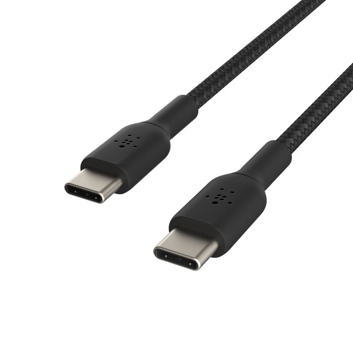 Belkin BoostCharge | Gevlochten USB-C/USB-C-kabel - 0,15 m - Zwart
