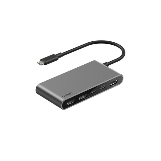 Belkin Connect | 5-en-1 Hub USB-C (USB-C / USB-C PD 3.0 / 2 x USB-A / HDMI 2.0)