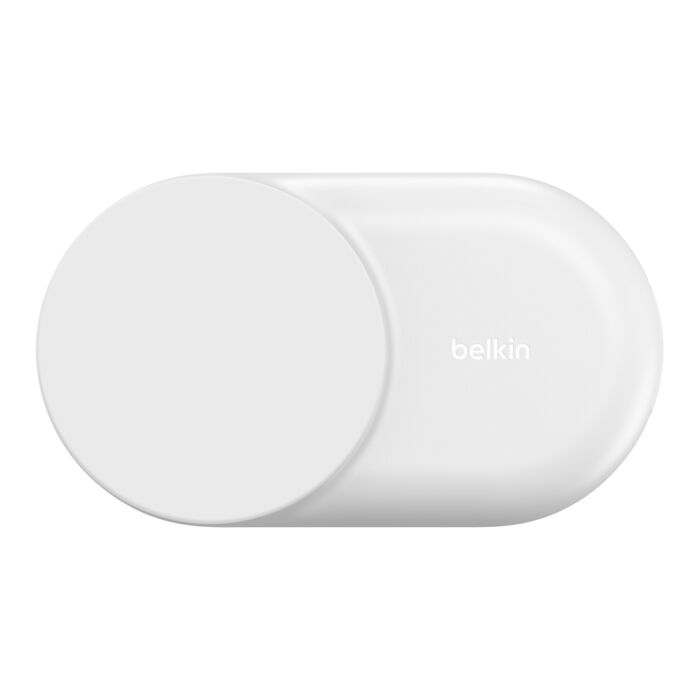 Belkin UltraCharge | Socle de recharge 3-en-1 aimantée et pliable avec Qi2 (25 W) - Blanc