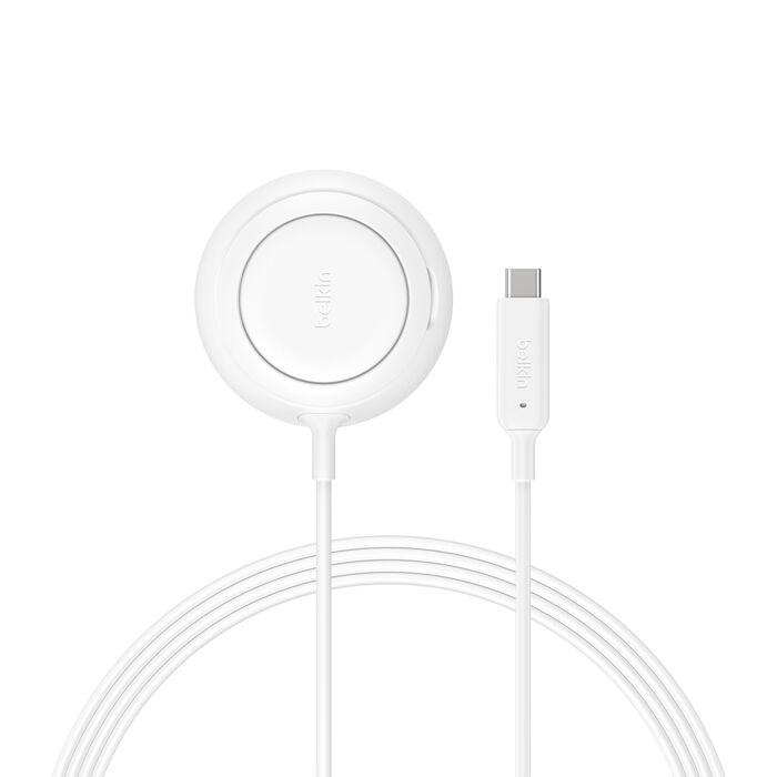 Belkin UltraCharge | Magnetische lader met Qi2 (25W) - Ronde kickstand - Wit