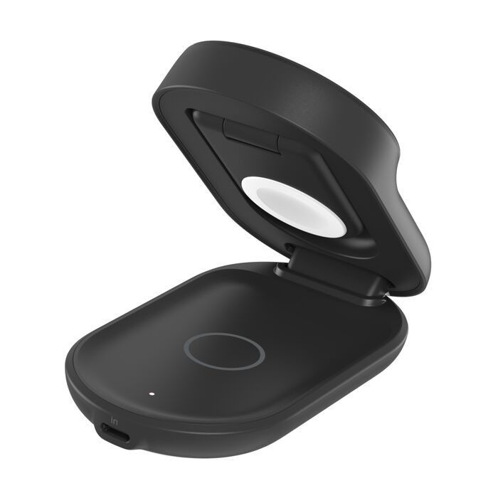 Belkin UltraCharge | 3-in-1 magnetische draadloze laadstandaard met Qi2 (25 W) - Zwart