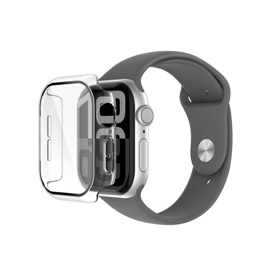 Belkin ScreenForce | TemperedCurve Antimicrobiële Screenprotector + bumper voor Apple Watch Series 10/11 - 42 mm - Transparant