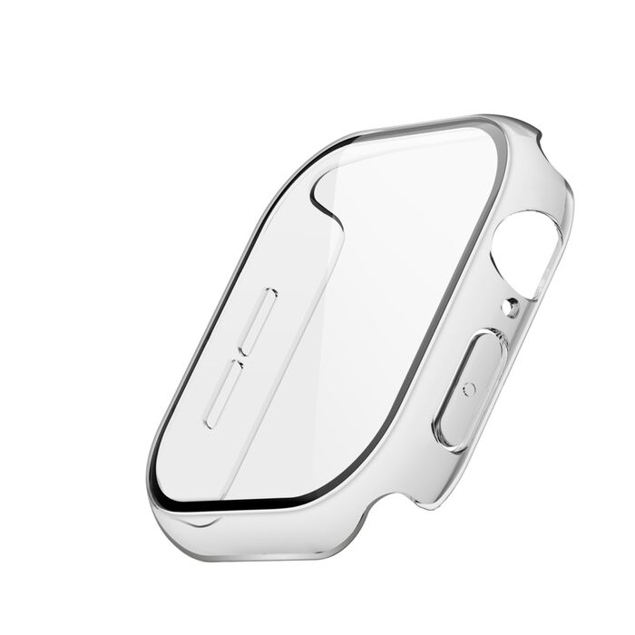 Belkin ScreenForce | TemperedCurve Antimicrobiële Screenprotector + bumper voor Apple Watch Series 10/11 - 46 mm - Transparant