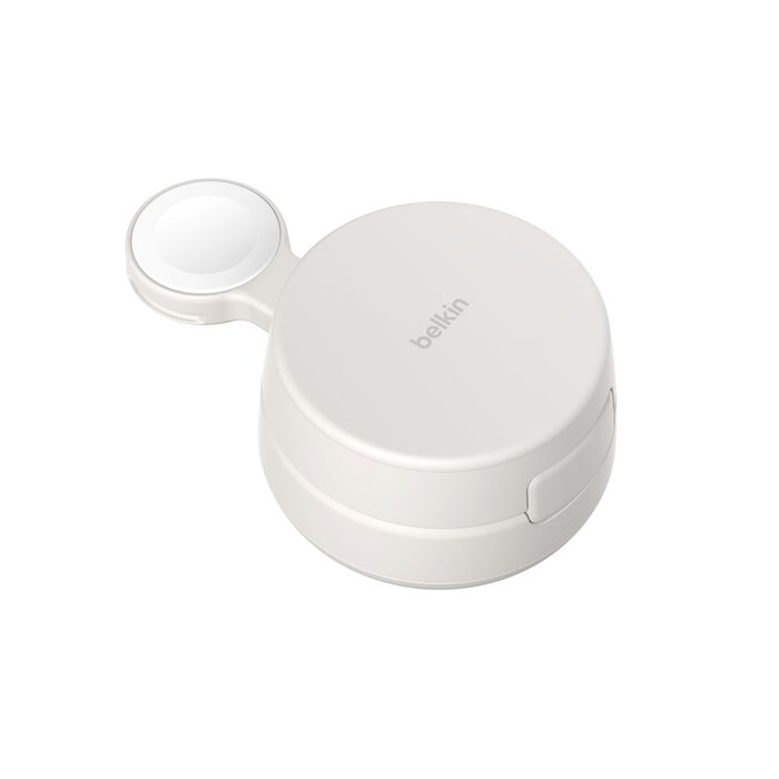 Belkin UltraCharge Pro | 2-in-1 verstelbare magnetische lader met Qi2 (25W) - Zandsteen