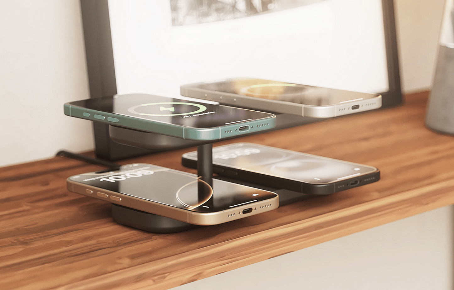 Zens Pro 4 | Quattro Wireless Charger Pro - Zwart