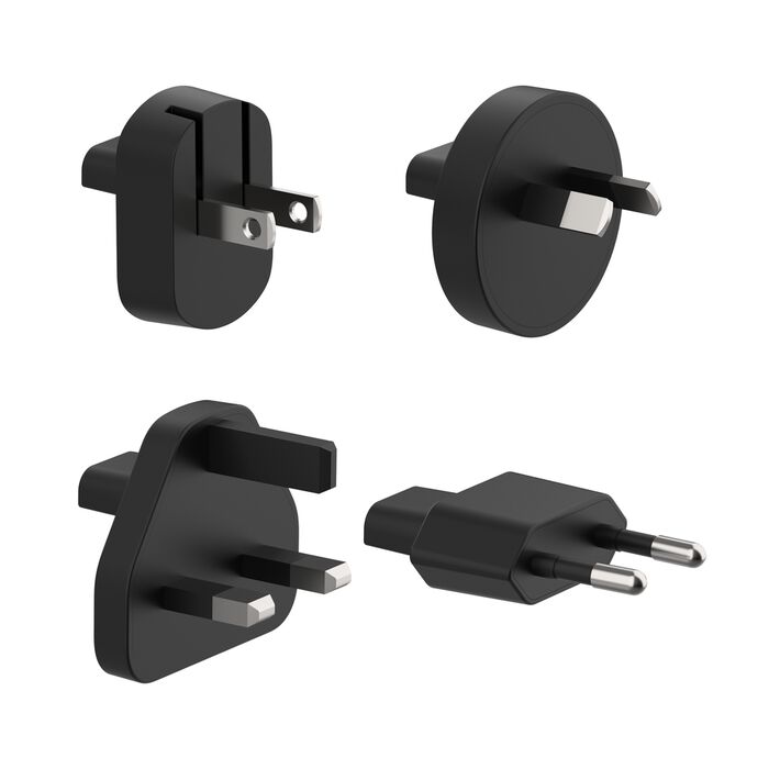 EOL Belkin BoostCharge | Hybride 25W-wandlader + 5.000mAh-powerbank & reisadapterset - Zwart