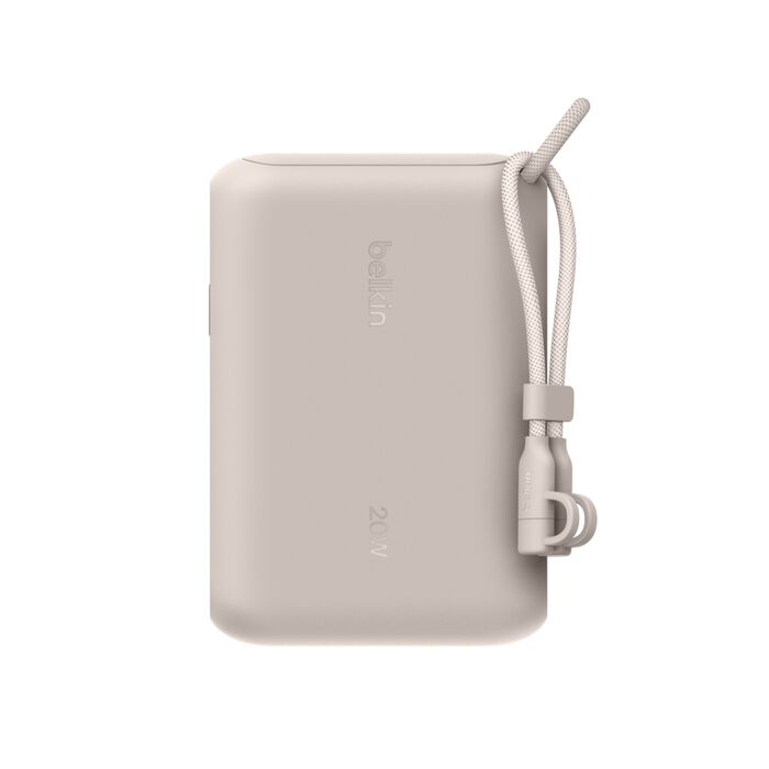 Belkin BoostCharge | 10.000mAh-powerbank met display (20W) - Zandsteen