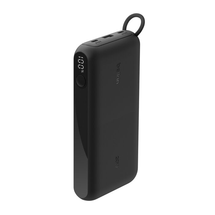 Belkin BoostCharge | Batterie externe 20.000mAh avec écran intégré (20W) - Noir