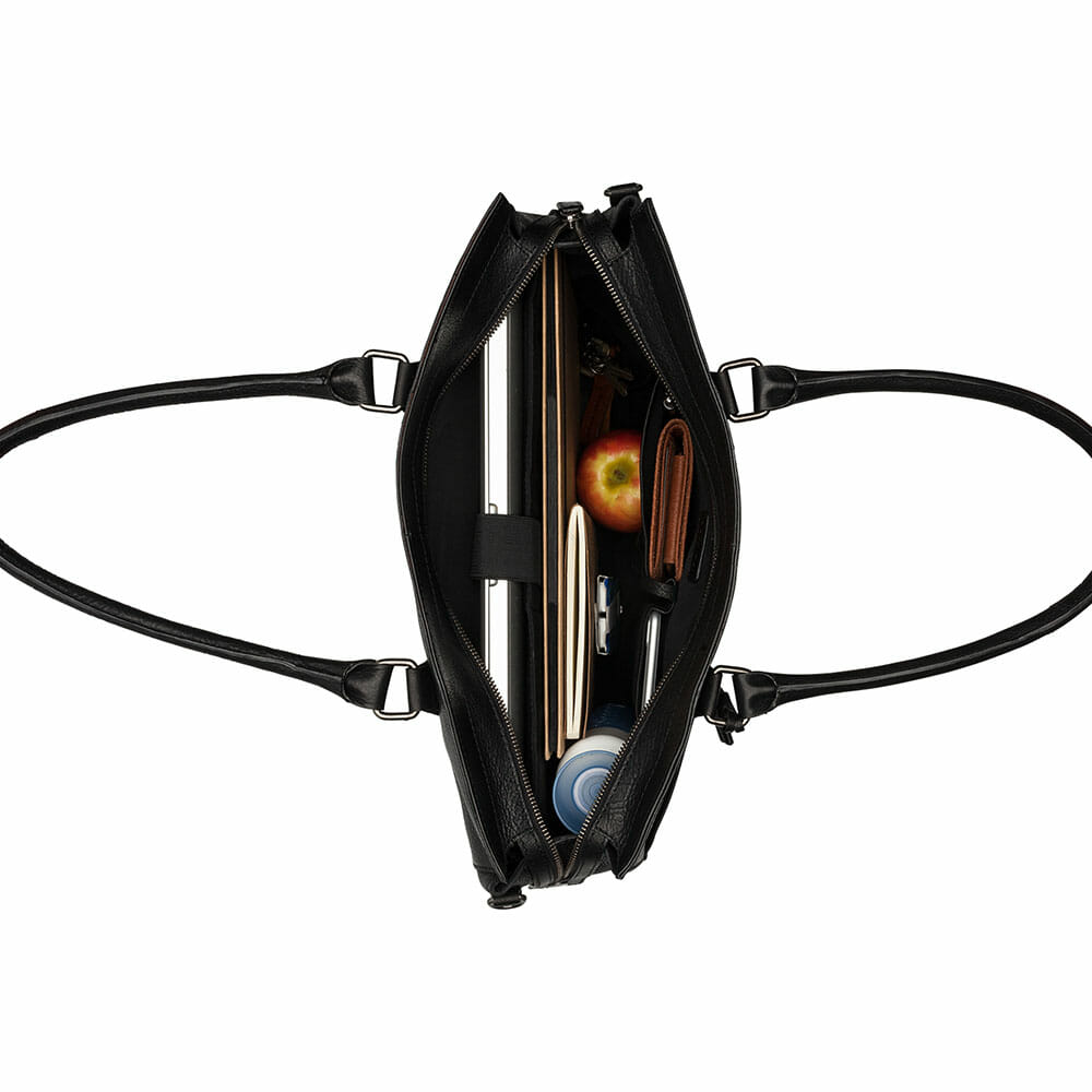 Burkely Leren draagtas voor MacBook 15/16-inch - Antique Avery - Zwart