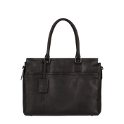 Burkely Leren draagtas voor MacBook 15/16-inch - Antique Avery - Zwart