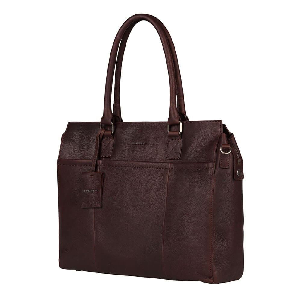 EOL Burkely Leren draagtas voor MacBook 15/16-inch - Antique Avery - Donker Bruin