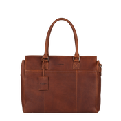 Burkely Leren draagtas voor MacBook 15/16-inch - Antique Avery - Cognac