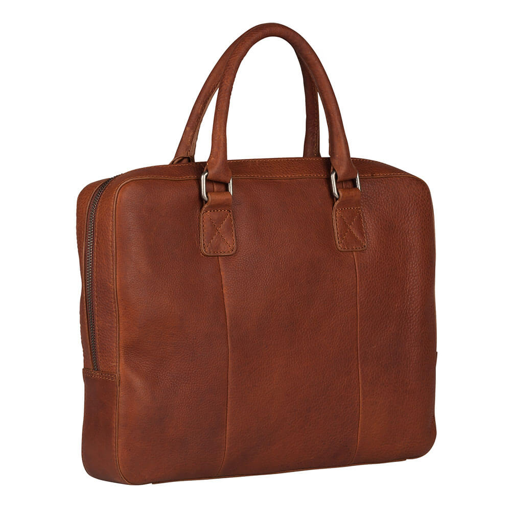 Burkely Sacoche en cuir pour MacBook 13 pouces - Antique Avery - Cognac
