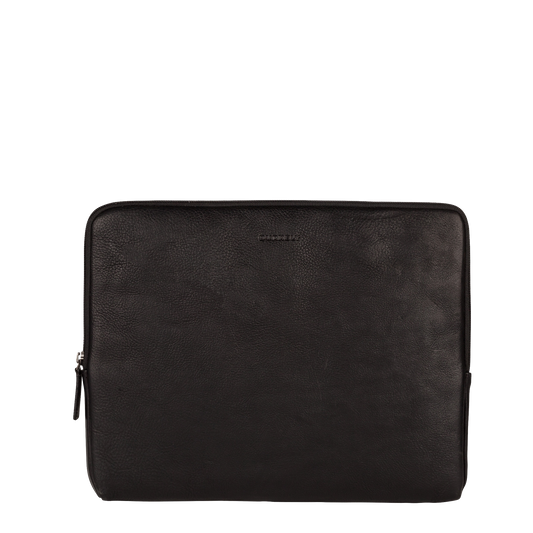 Burkely Leren hoes voor MacBook 13-inch - Antique Avery - Zwart