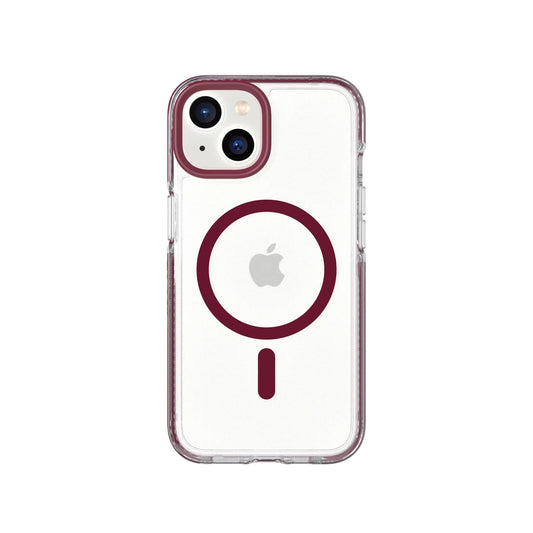 Tech21 Evo Crystal MagSafe pour iPhone 14 - Bordeaux