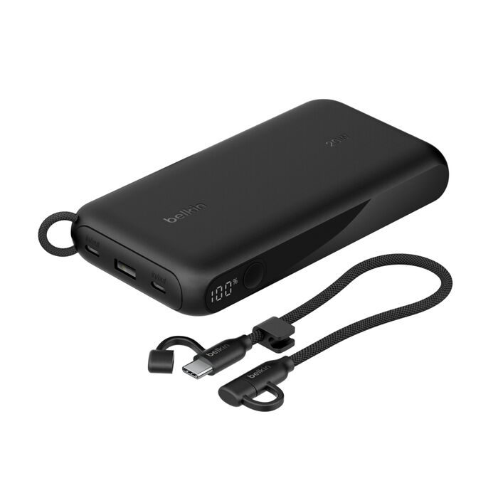 Belkin BoostCharge | Batterie externe 20.000mAh avec écran intégré (20W) - Noir