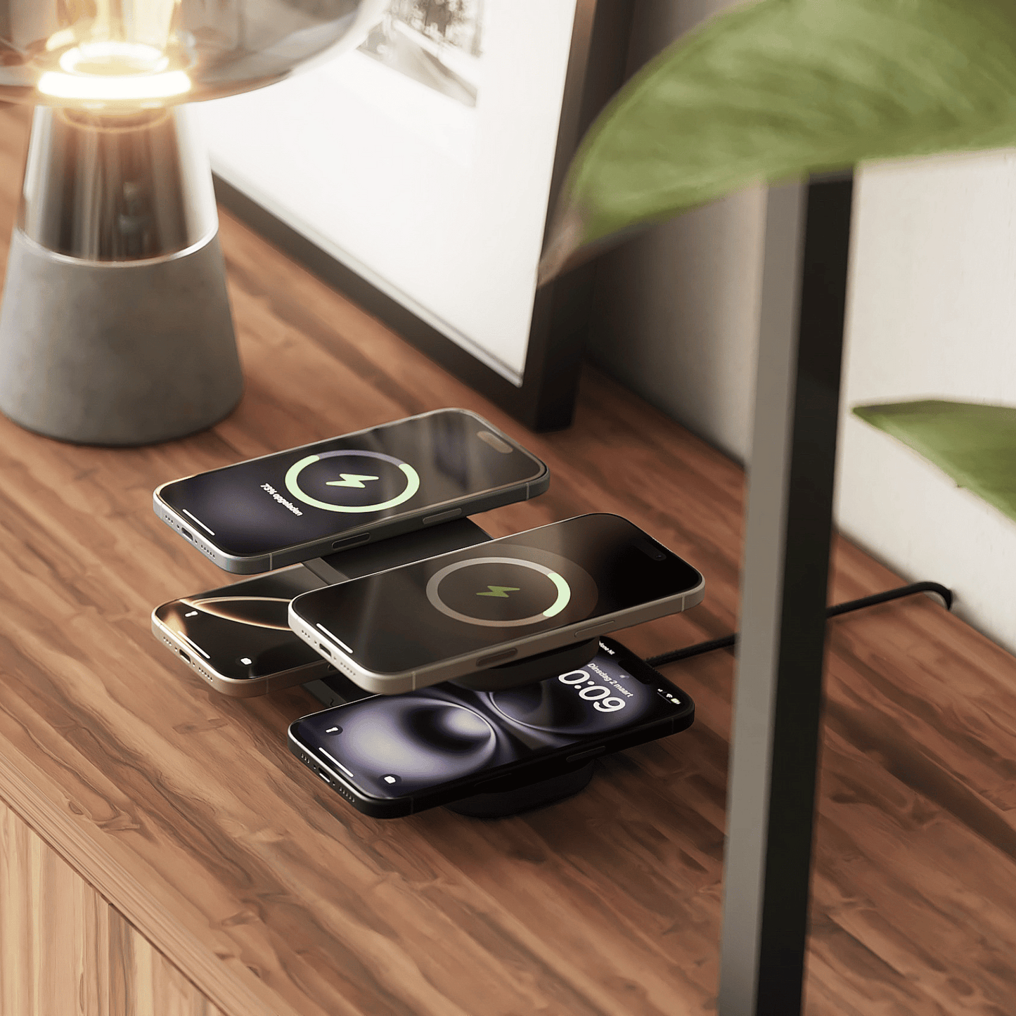 Zens Pro 4 | Quattro Wireless Charger Pro - Zwart