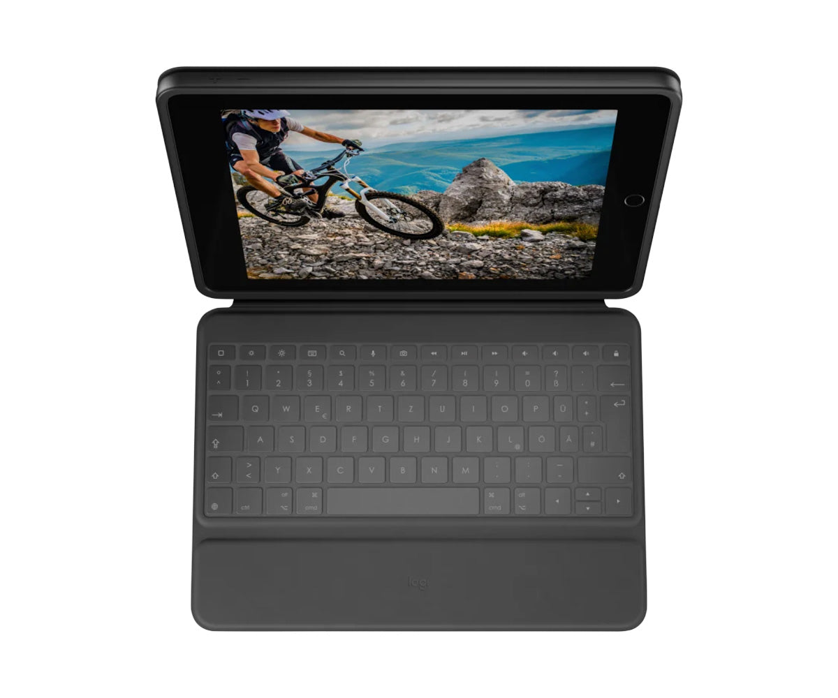 Logitech Rugged Folio - Keyboard Case pour iPad (A16/10e gén.) - FR (Azerty)