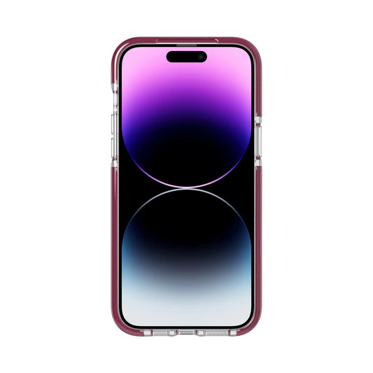 Tech21 Evo Crystal MagSafe pour iPhone 14 Pro Max - Bordeaux