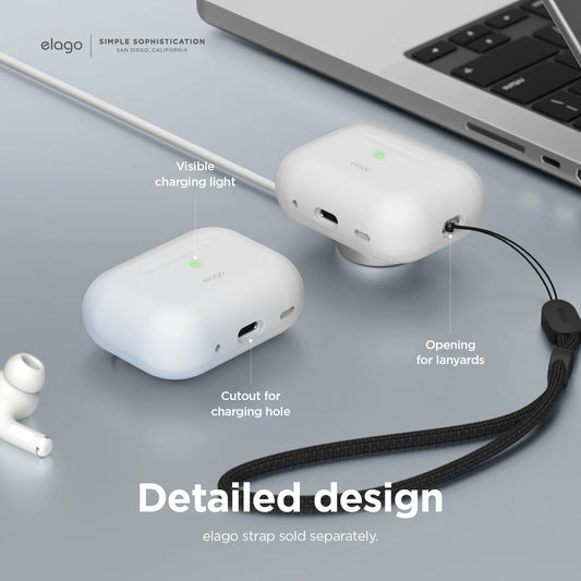 Elago Silicone Case voor AirPods Pro (2e gen.) - Zwart