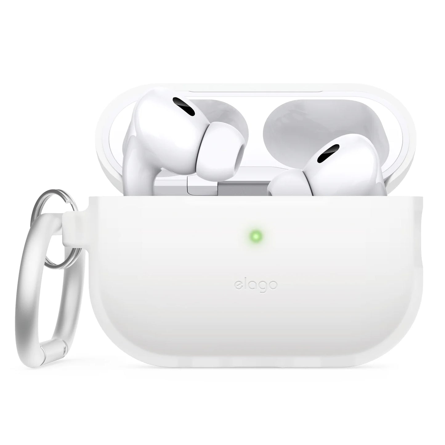 EOL Elago Silicone Hang Case voor AirPods Pro (2e gen.) - Wit (Nightglow Blue)