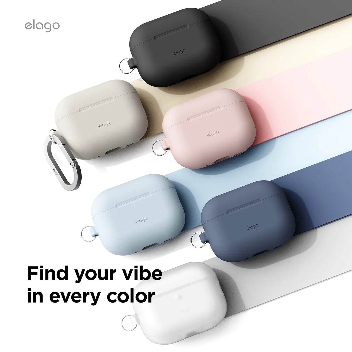 Elago Silicone Hang Case pour AirPods Pro (3e gén.) - Jean bleu