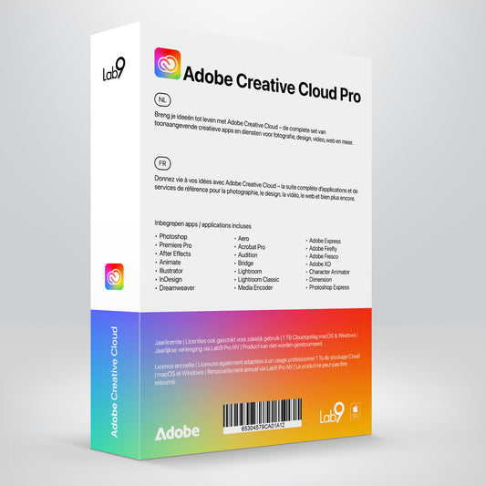 Adobe | Creative Cloud Pro - All Apps - Abonnementslicentie (1 jaar) - ESD