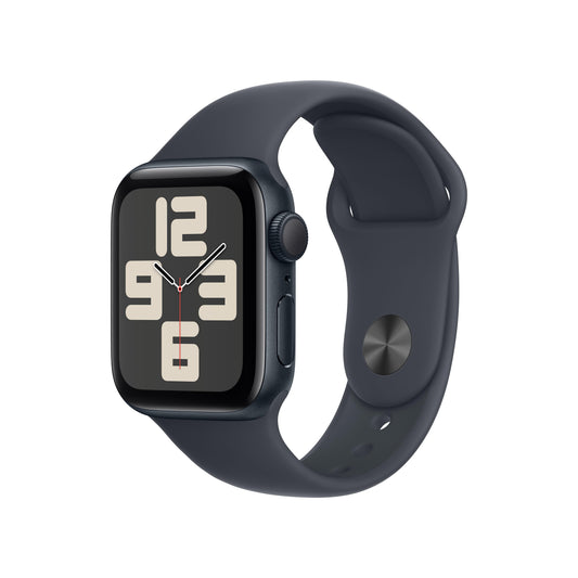EOL Apple Watch SE (GPS) • 40‐mm kast van middernacht aluminium • Middernacht sportbandje - S/M
