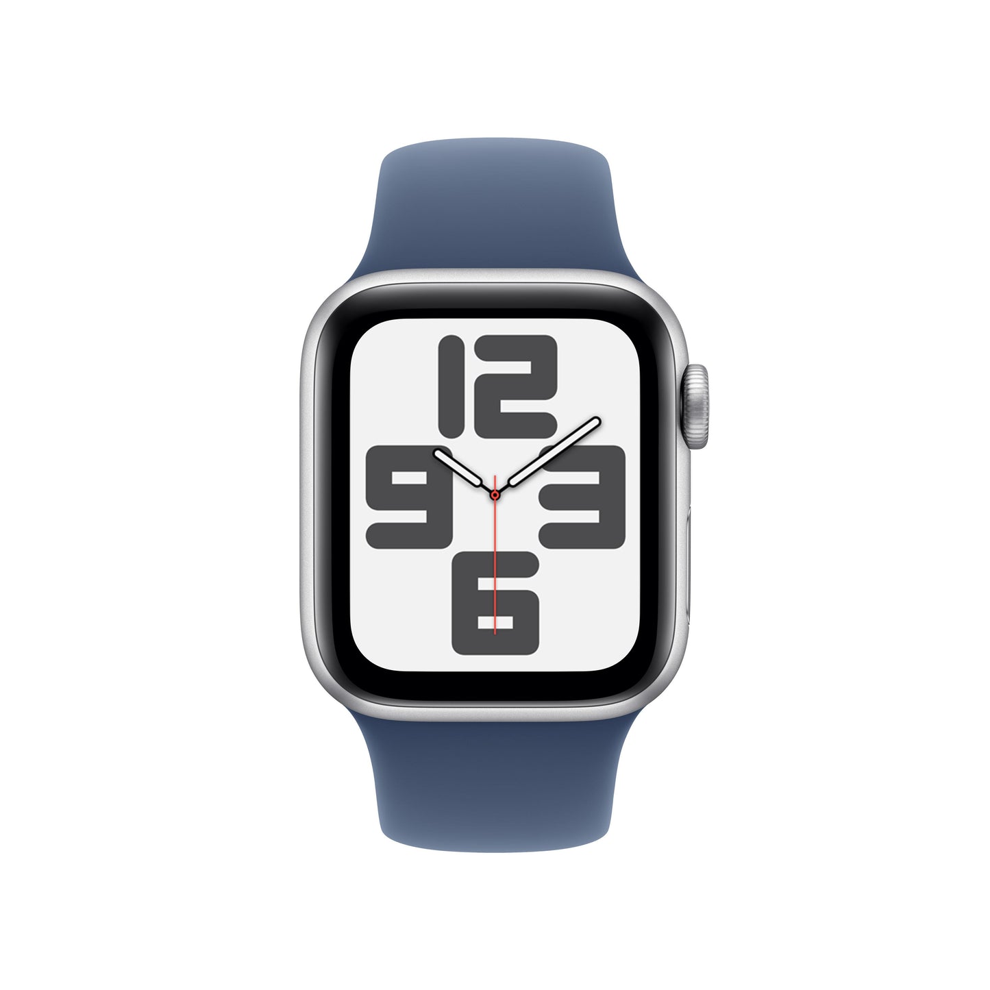EOL Apple Watch SE (GPS) • 40‐mm kast van zilverkleurig aluminium • Denim sportbandje - S/M