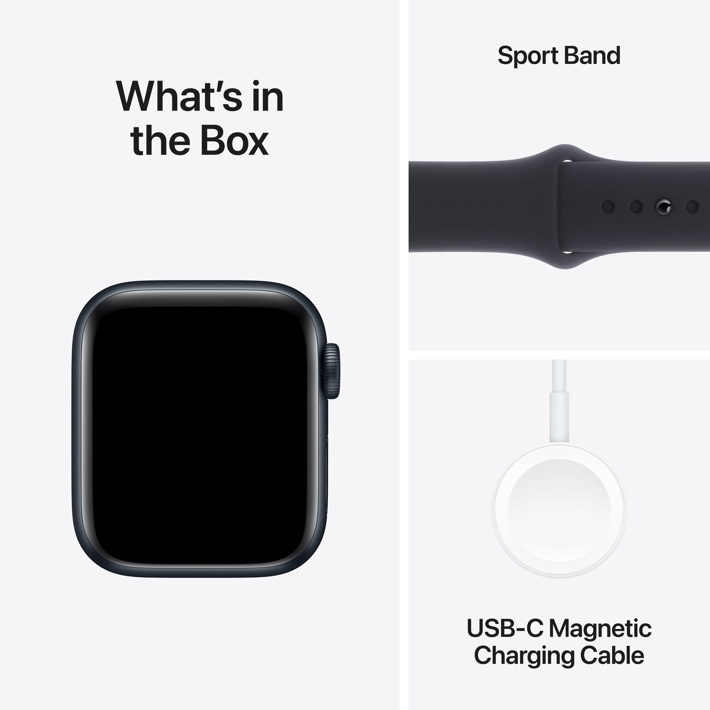 [OPEN BOX] Apple Watch SE GPS, Boîtier en aluminium minuit de 40 mm, Bracelet Sport minuit - S/M