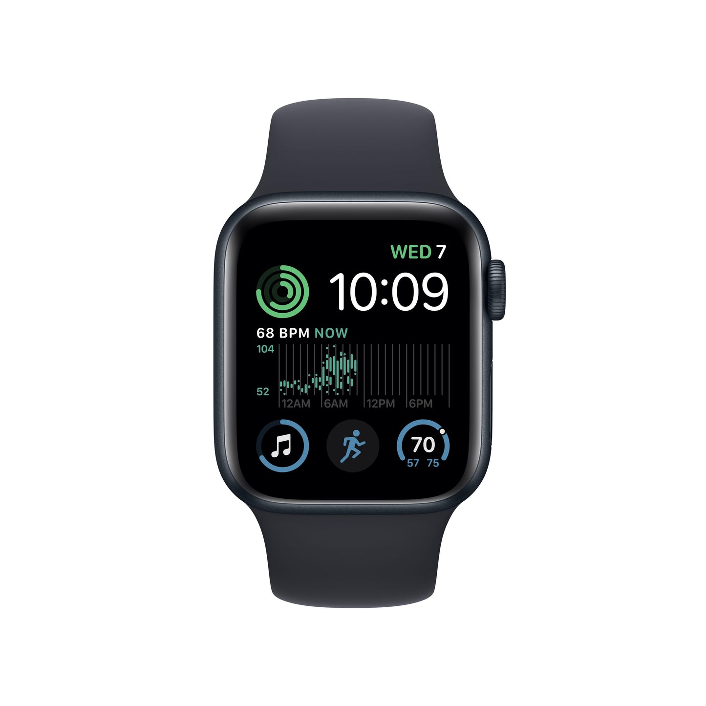 EOL Apple Watch SE (GPS) • Boîtier en aluminium minuit de 40mm • Bracelet Sport minuit