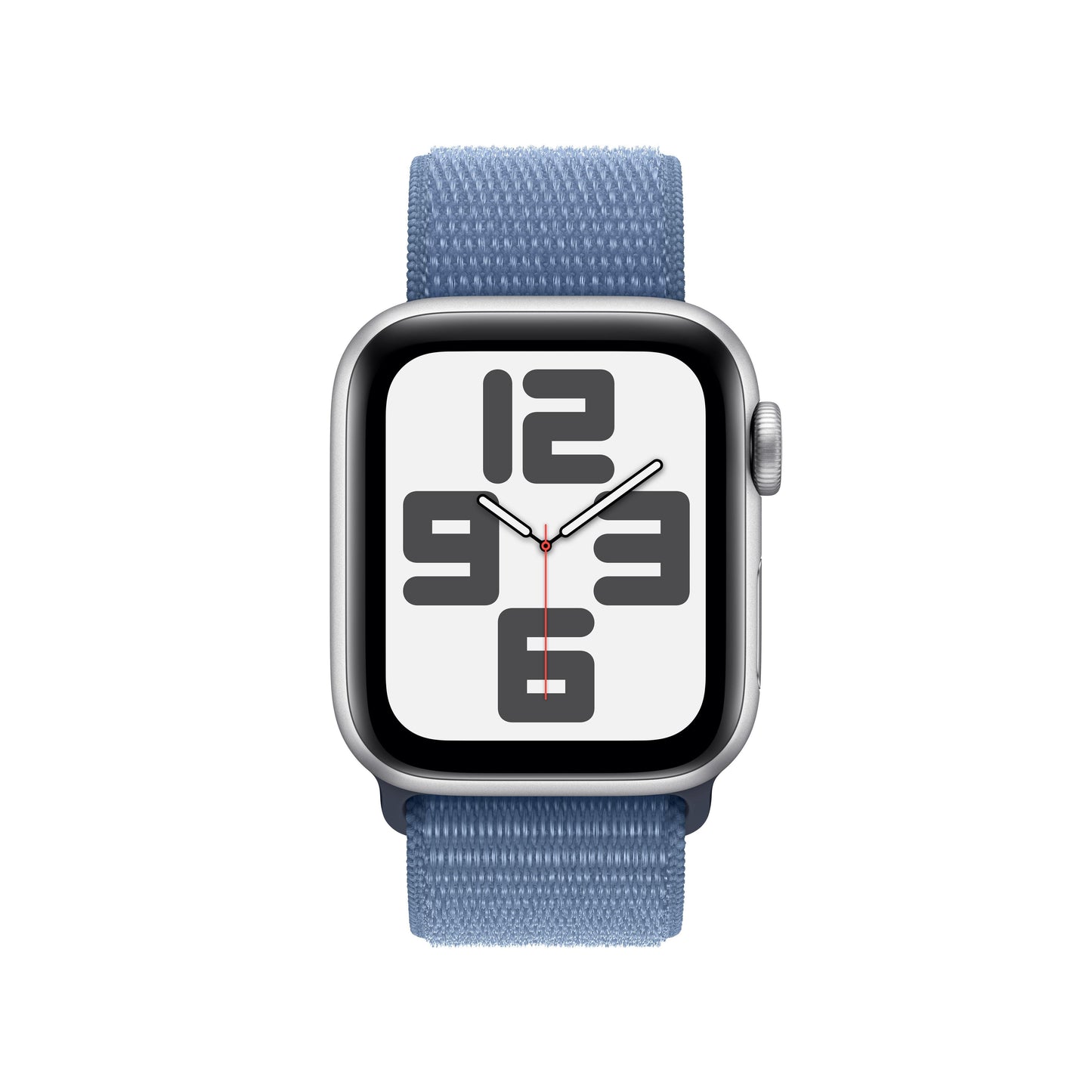 [OPEN BOX] Apple Watch SE (GPS) • 40‐mm kast van zilverkleurig aluminium • Winterblauw geweven sportbandje