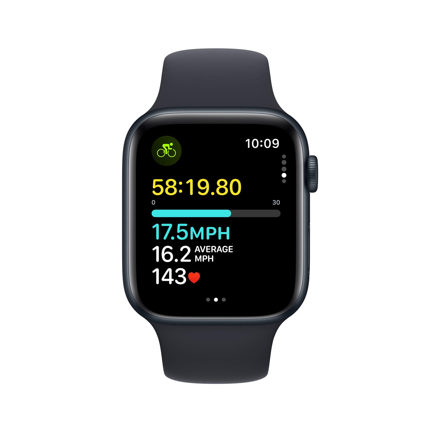 [OPEN BOX] EOL Apple Watch SE (GPS) • 44‐mm kast van middernacht aluminium • Middernacht sportbandje - S/M