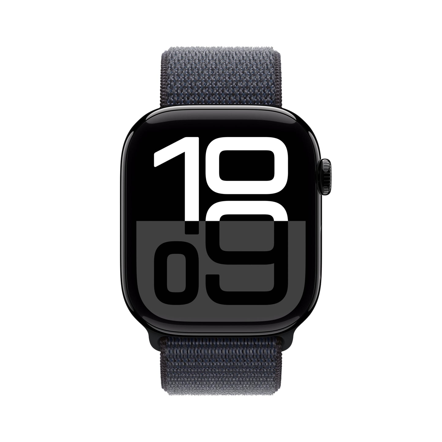 EOL Apple Watch Series 10 (GPS) • Boîtier en aluminium noir de jais de 46 mm • Boucle Sport Encre violette