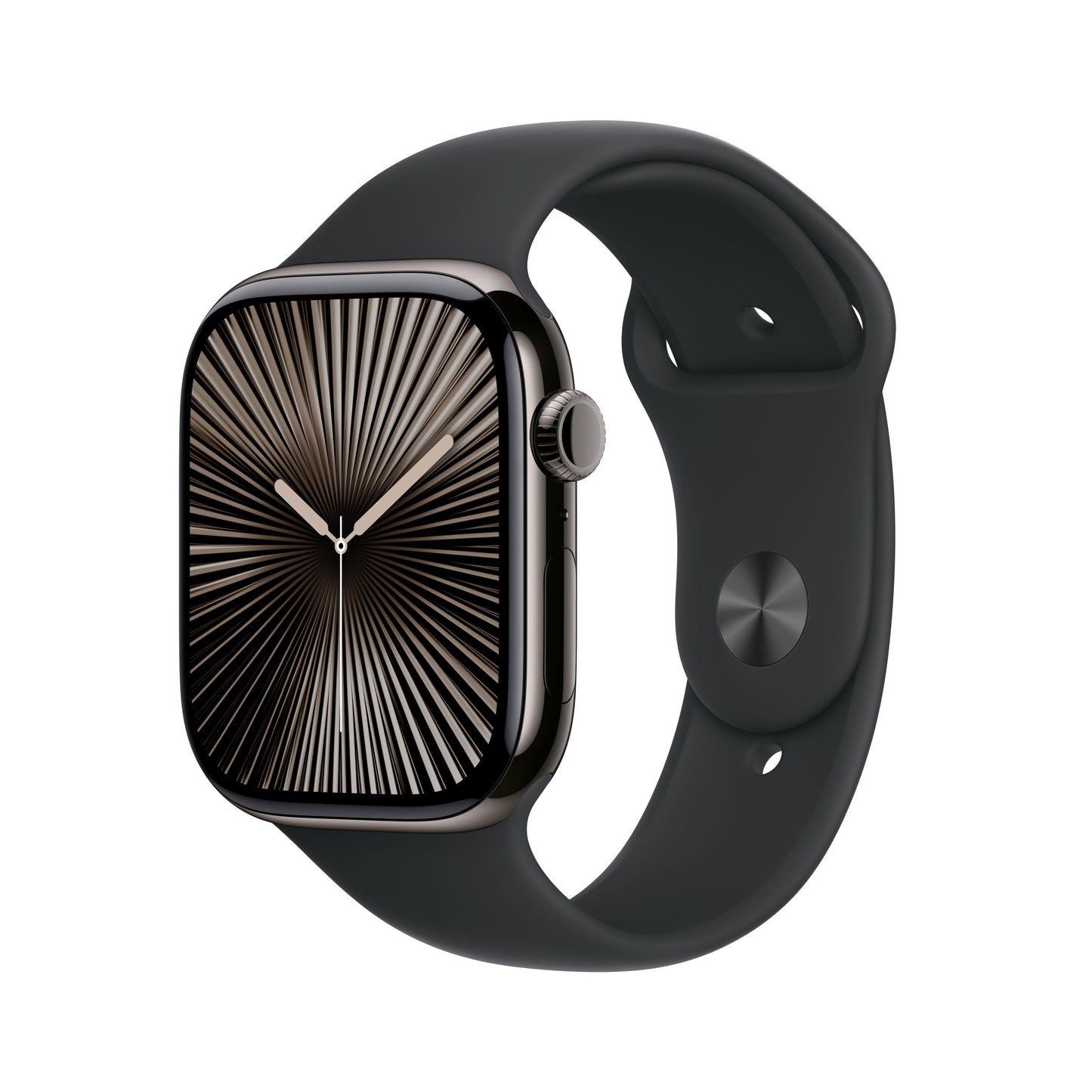 EOL Apple Watch Series 10 (GPS + Cellular) • Boîtier en aluminium ardoise de 46 mm • Bracelet Sport Noir - M/L