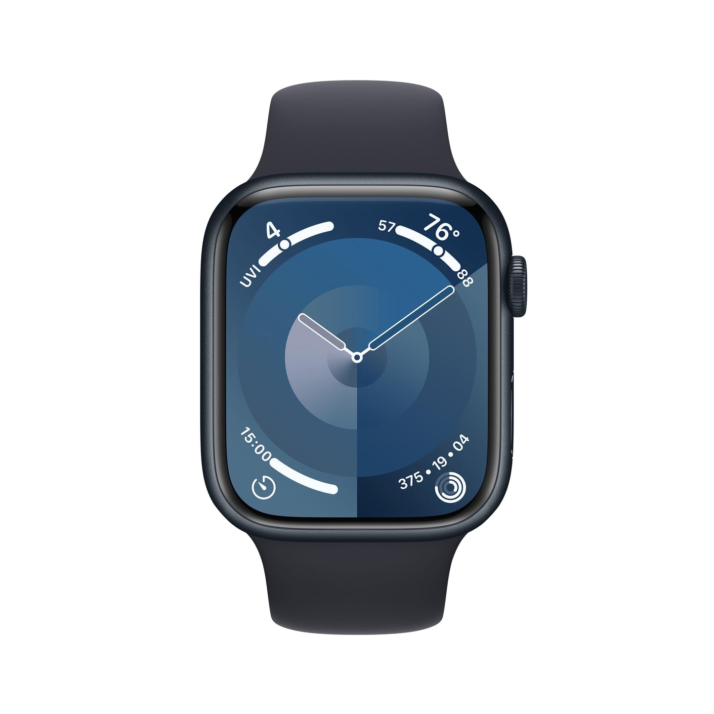 [OPEN BOX] Apple Watch Series 9 (GPS) • 45‑mm kast van middernacht aluminium • Middernacht sportbandje - M/L
