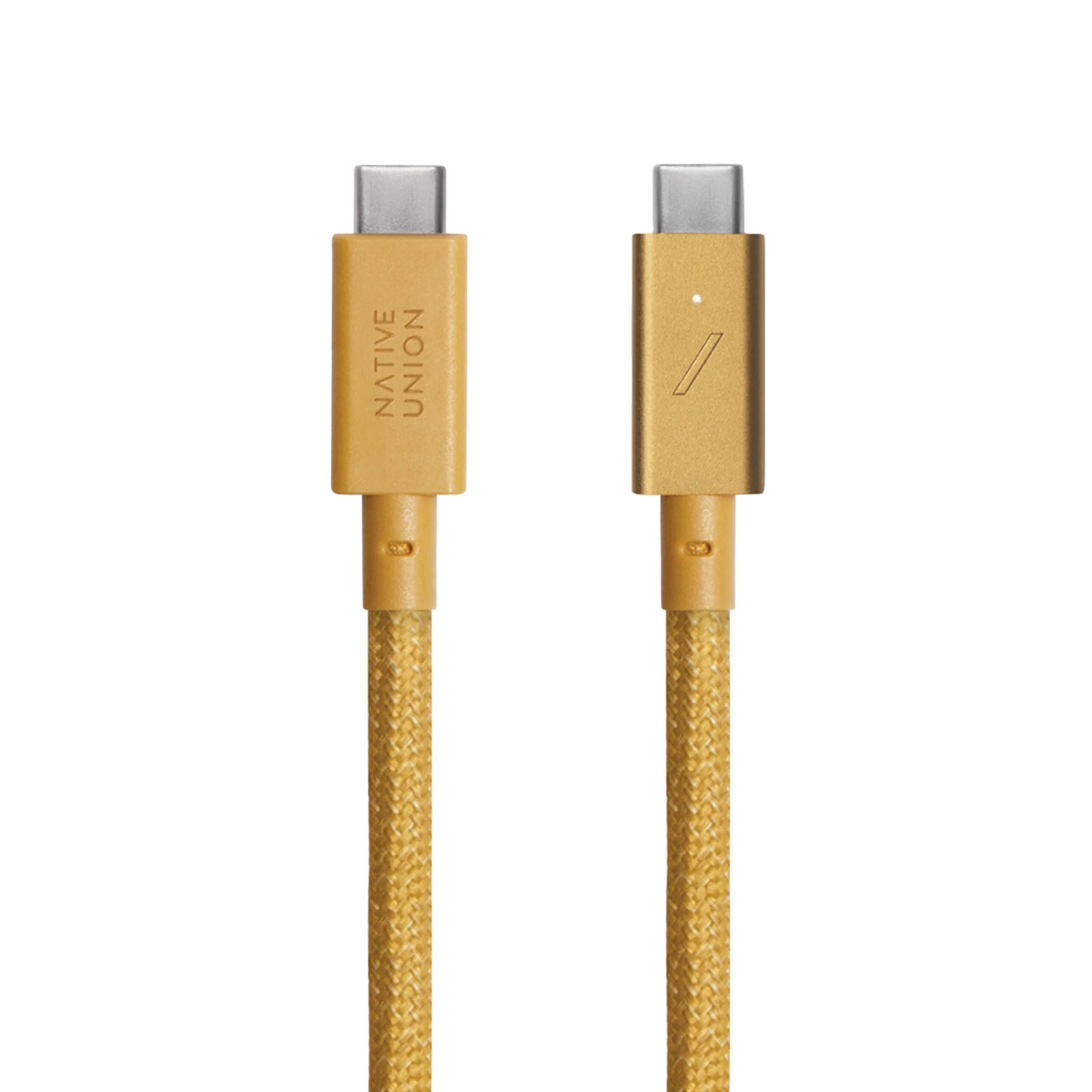 Native Union Belt Pro USB-C-naar-USB-C-kabel - 2,4m - Mosterdgeel - 240W