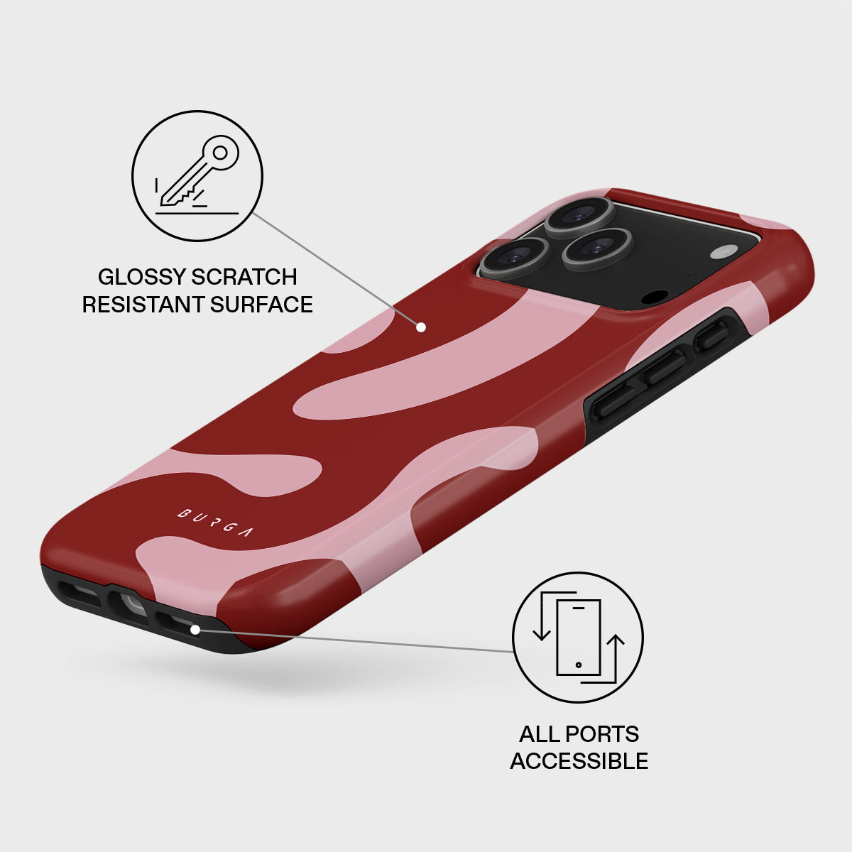 Burga Tough Case met MagSafe voor iPhone 17 Pro - Flex