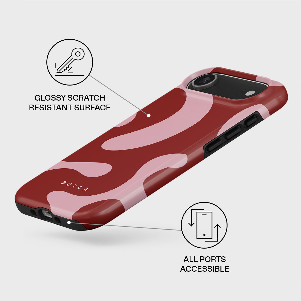 Burga Tough Case met MagSafe voor iPhone Air - Flex
