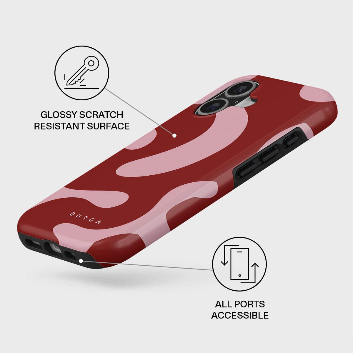 Burga Tough Case avec MagSafe pour iPhone 17 - Flex