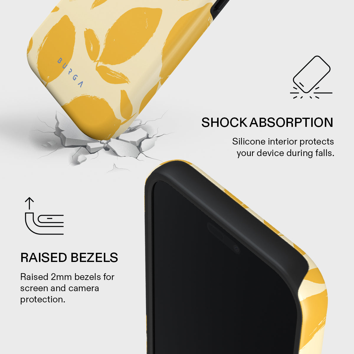 Burga Tough Case met MagSafe voor iPhone 17 Pro - Lemon Tart