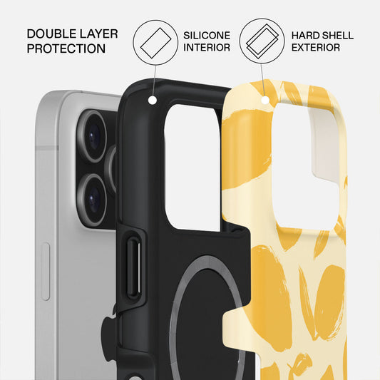 Burga Tough Case met MagSafe voor iPhone 17 Pro - Lemon Tart