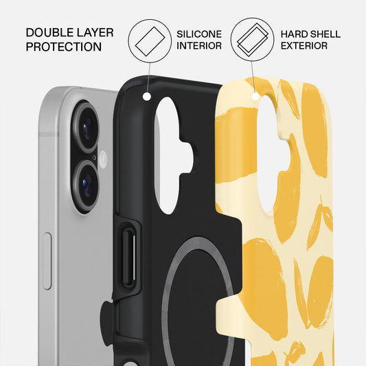 Burga Tough Case avec MagSafe pour iPhone 17 - Lemon Tart
